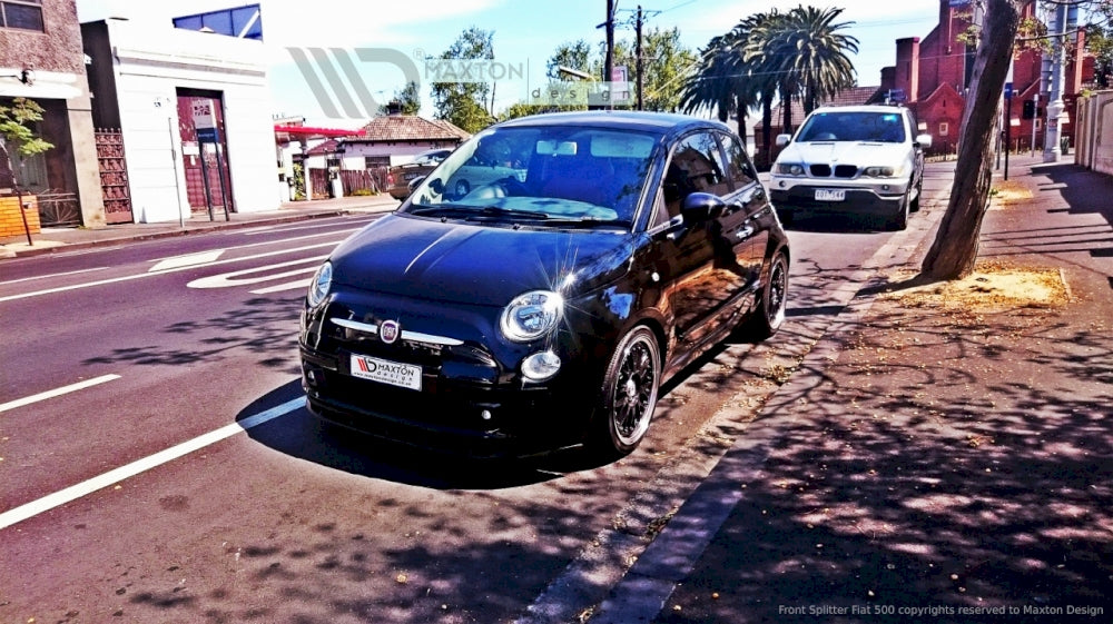 Maxton Design - Aftermarket  FRONT SPLITTER V.1 FIAT 500 PRE-FACELIFT (2007-2014)