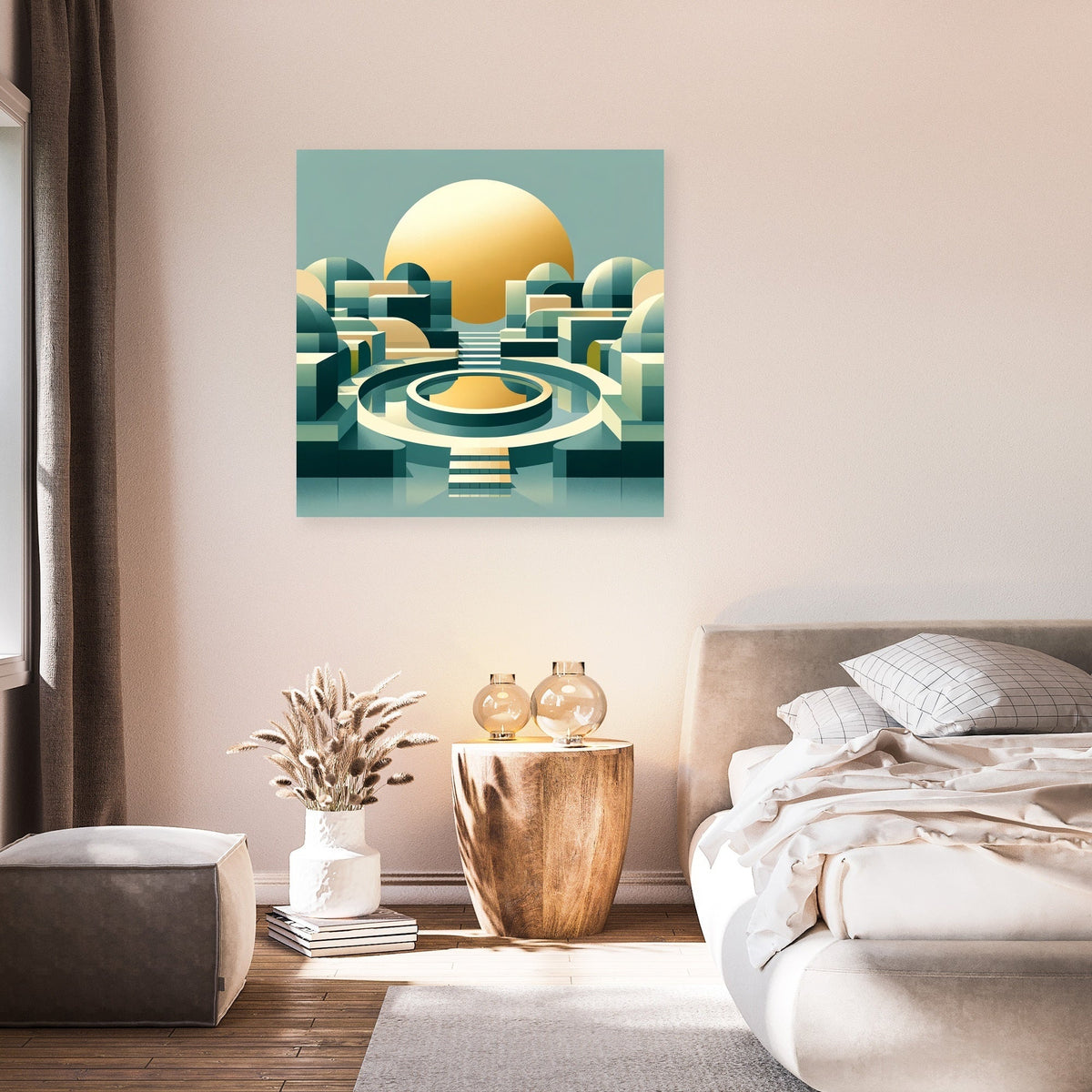 Geometric Serenity Canvas