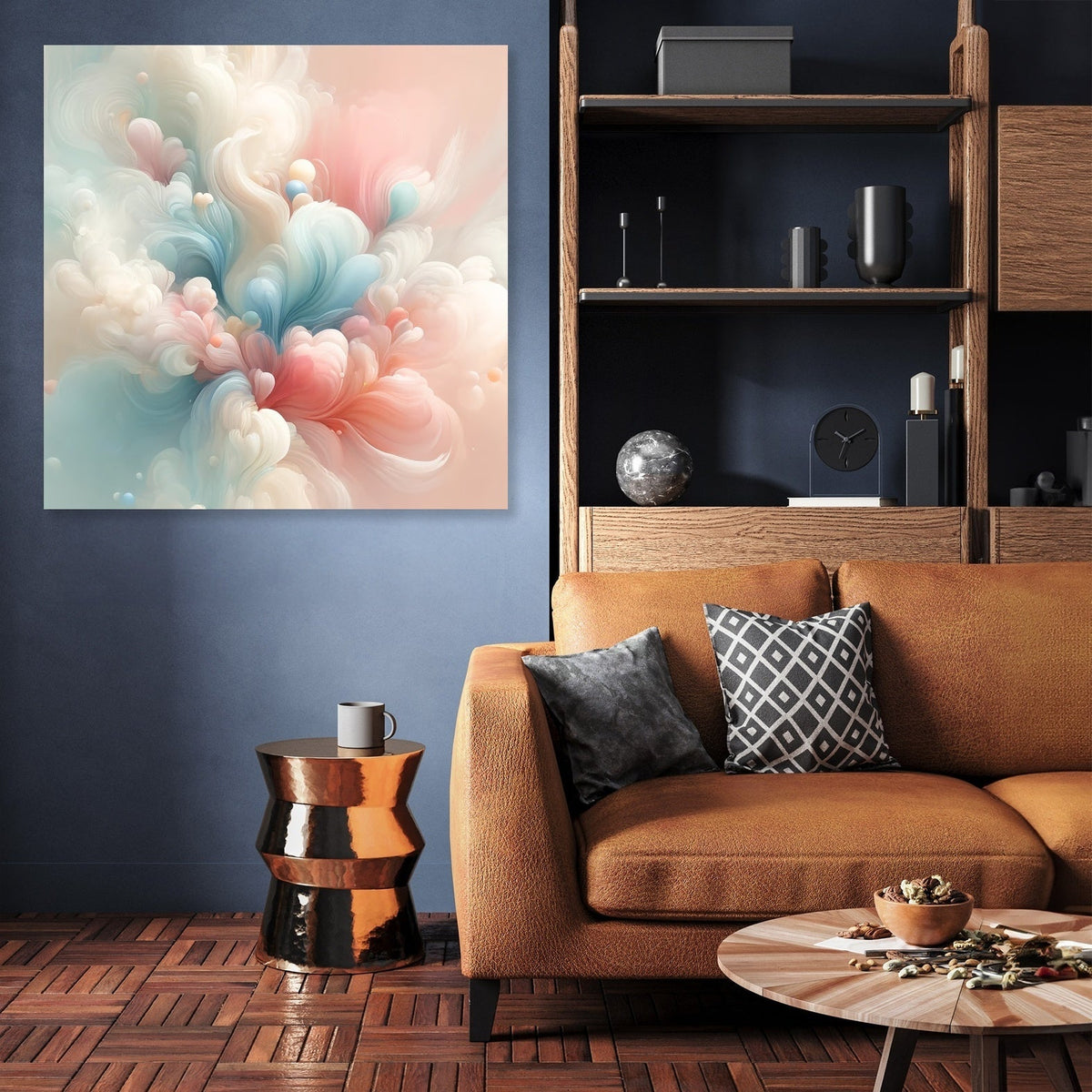 Spring Whispers Abstract Canvas
