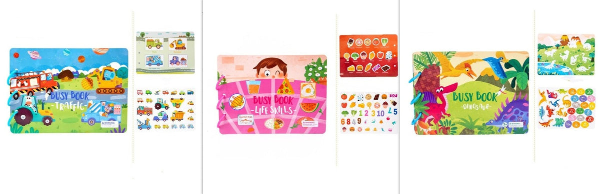 Children's Busy Book Educational Toys Repeated Paste