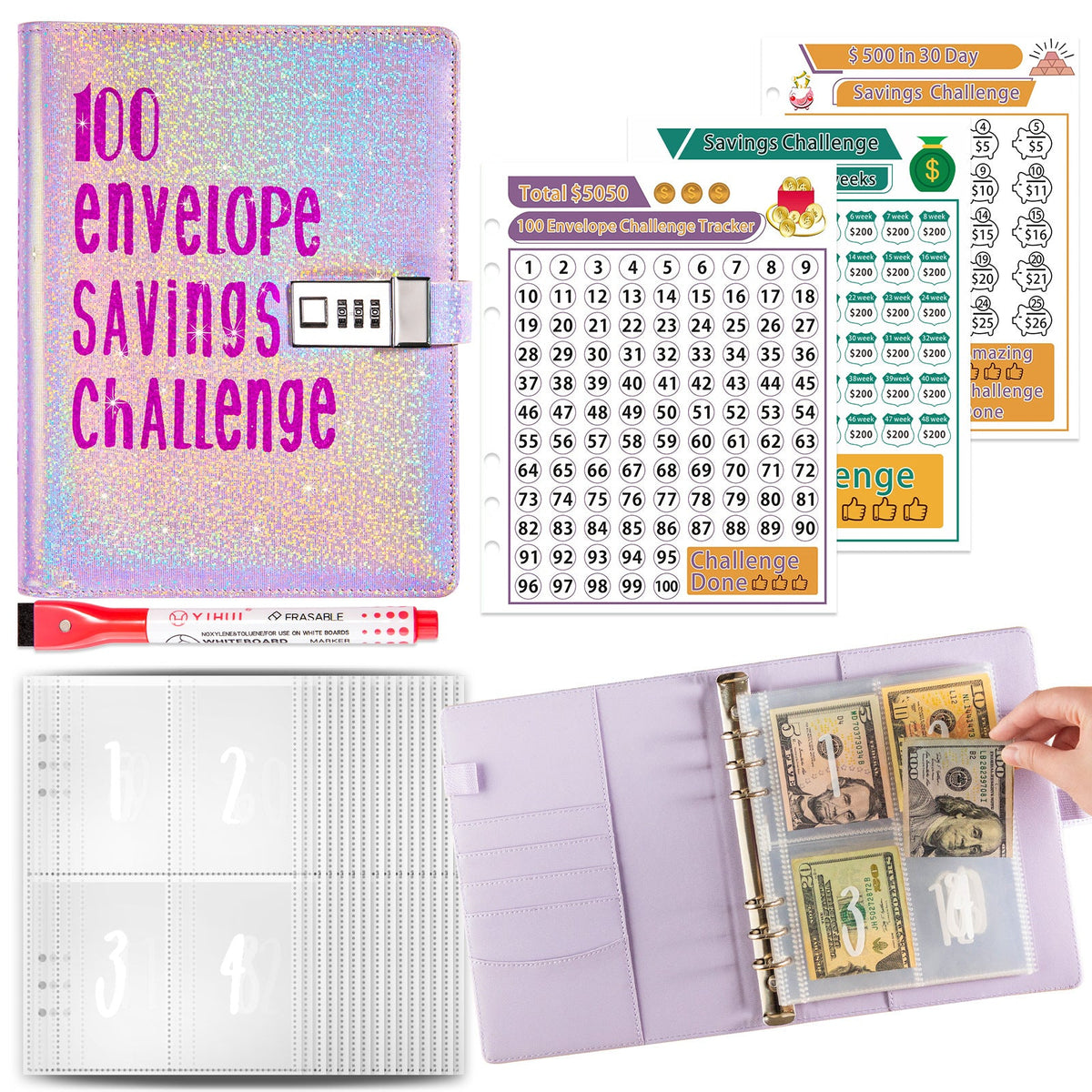 5A Money Saving Challenge Planner