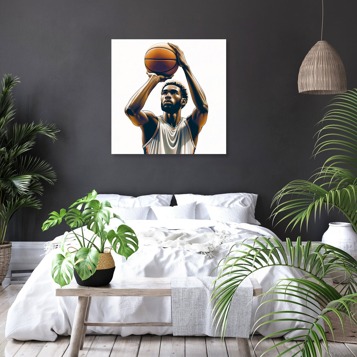 Free Throw Focus Canvas