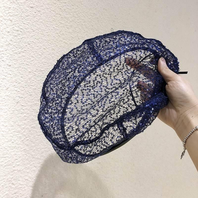 Mesh Hat Cover Gray Hair Lace Pile Heap Cap Thin Spring Women's Big Head Circumference