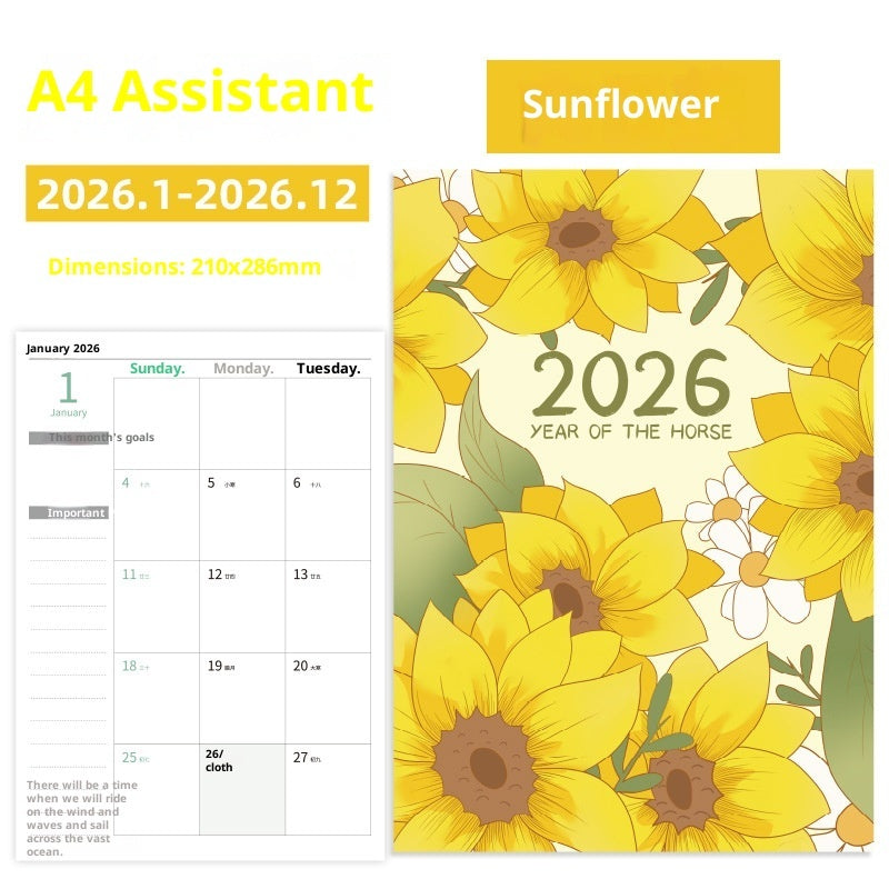 Notebook, 2026 Working Secretary Schedule Book