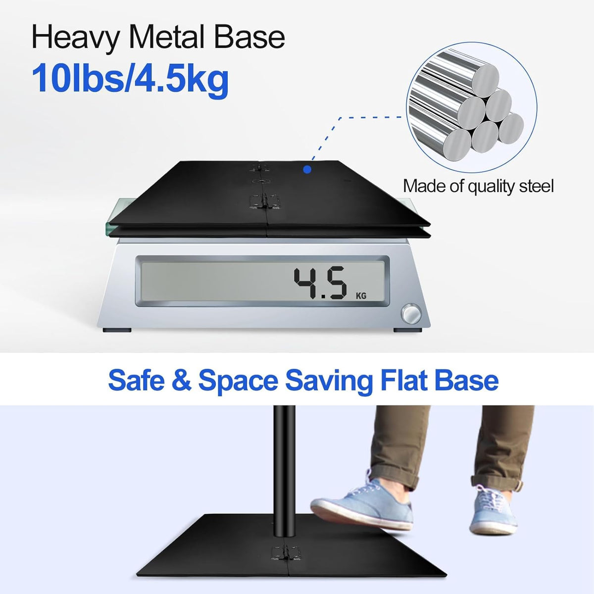 Backdrop Stand Heavy Duty 3x3m Adjustable Background Frame Steel Base EMART