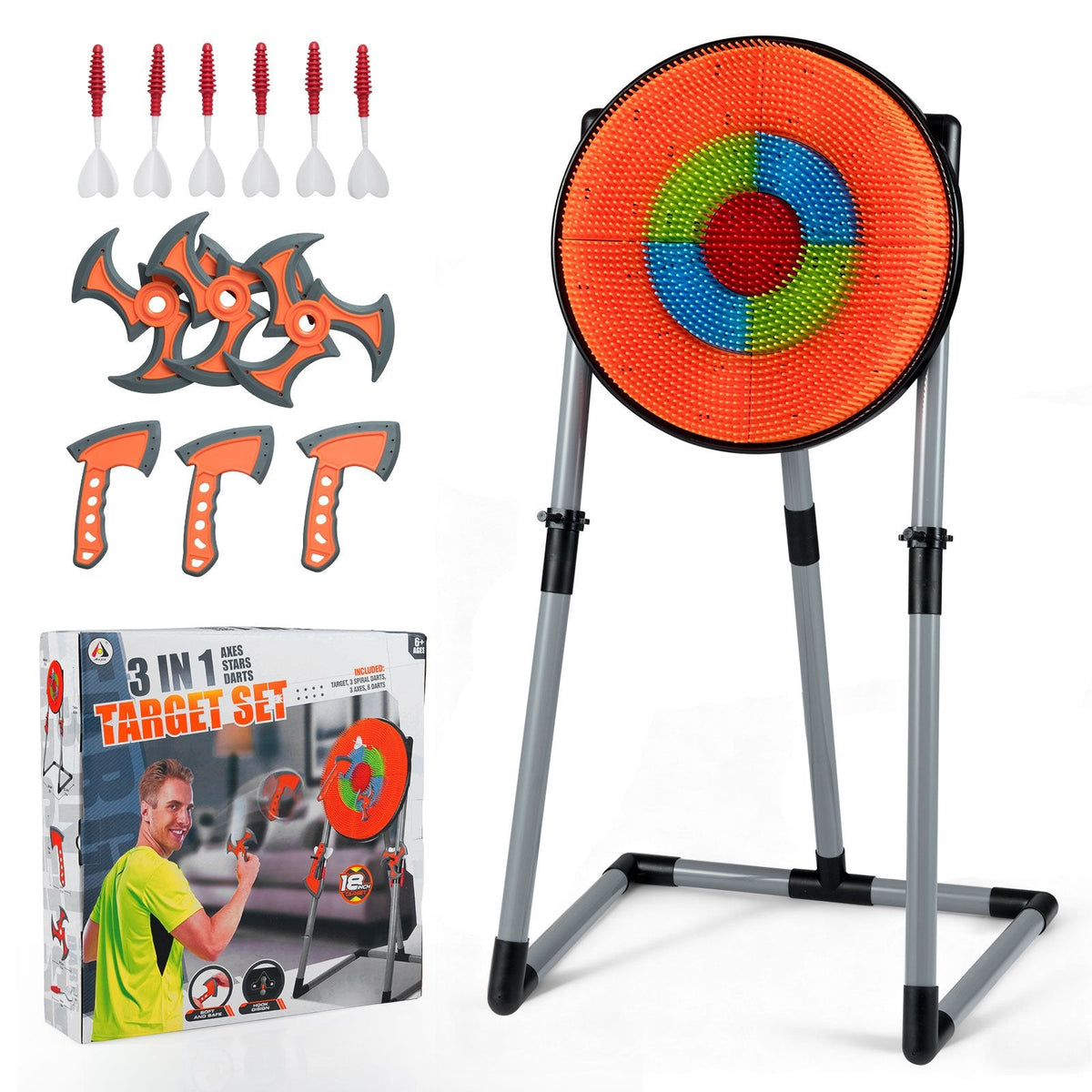 3 in 1 Throwing Target Set Activity Carnival Games for Kids