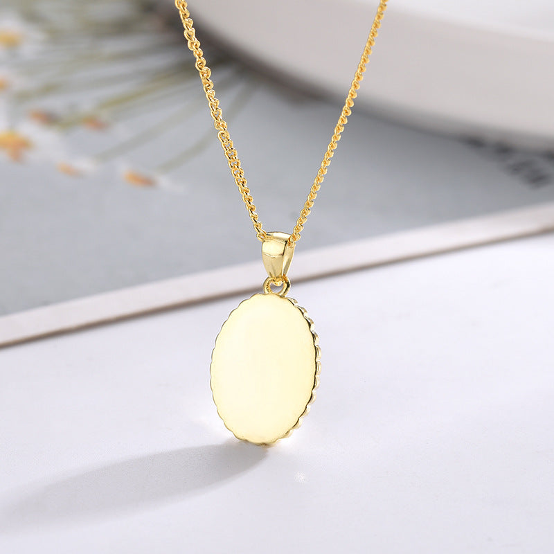 Minseng Minimalist Light Luxury Tulip Shell Necklace