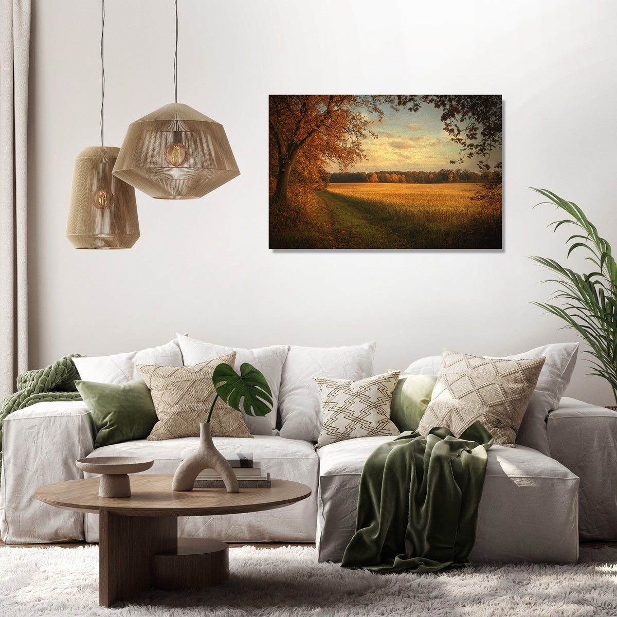 Golden Autumn Dusk Canvas