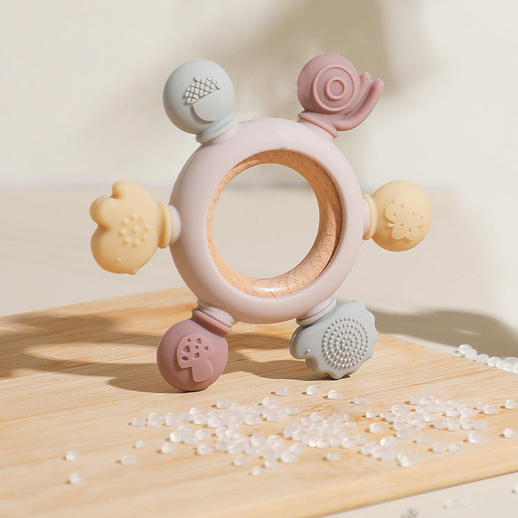 Silicone Teether Baby Molar Stick Toy