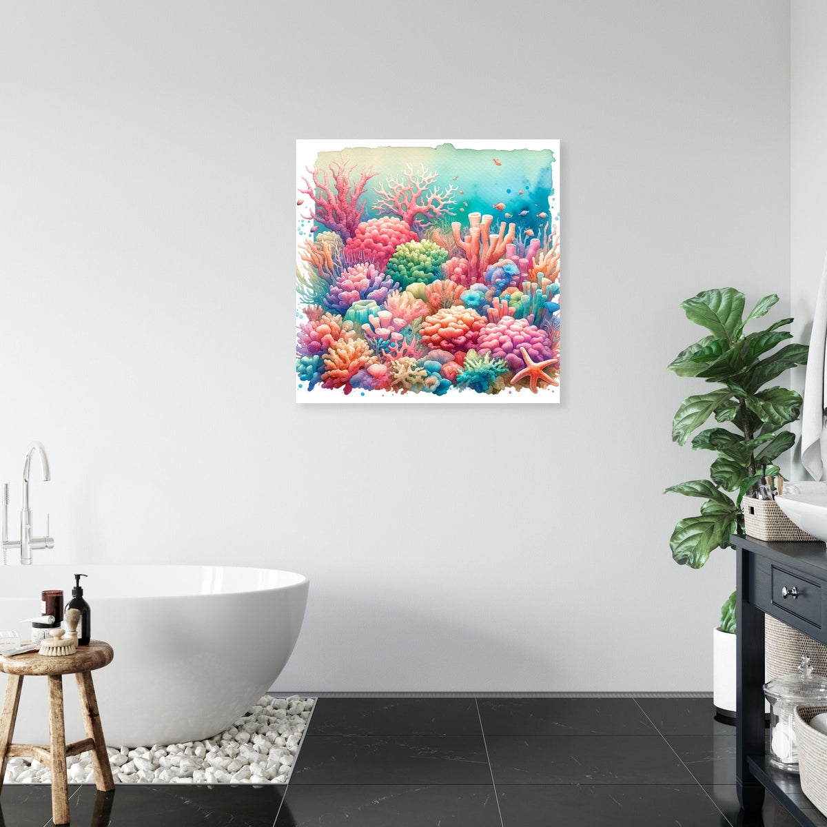 Vibrant Coral Reef Canvas