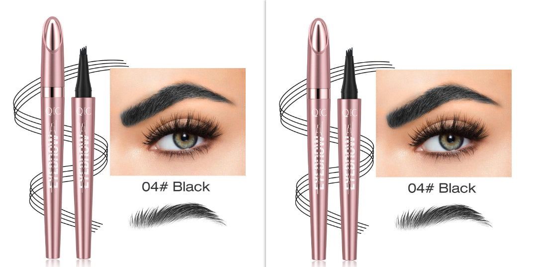 Waterproof And Smooth Not Smudge Four-fork Liquid Eyebrow Pencil