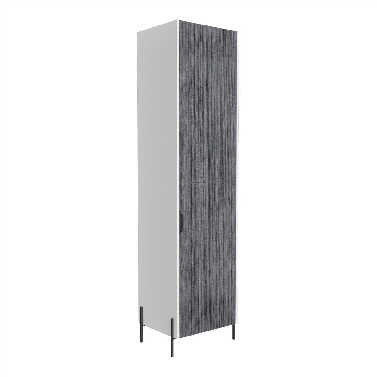 Dallas White Tall Storage Cabinet