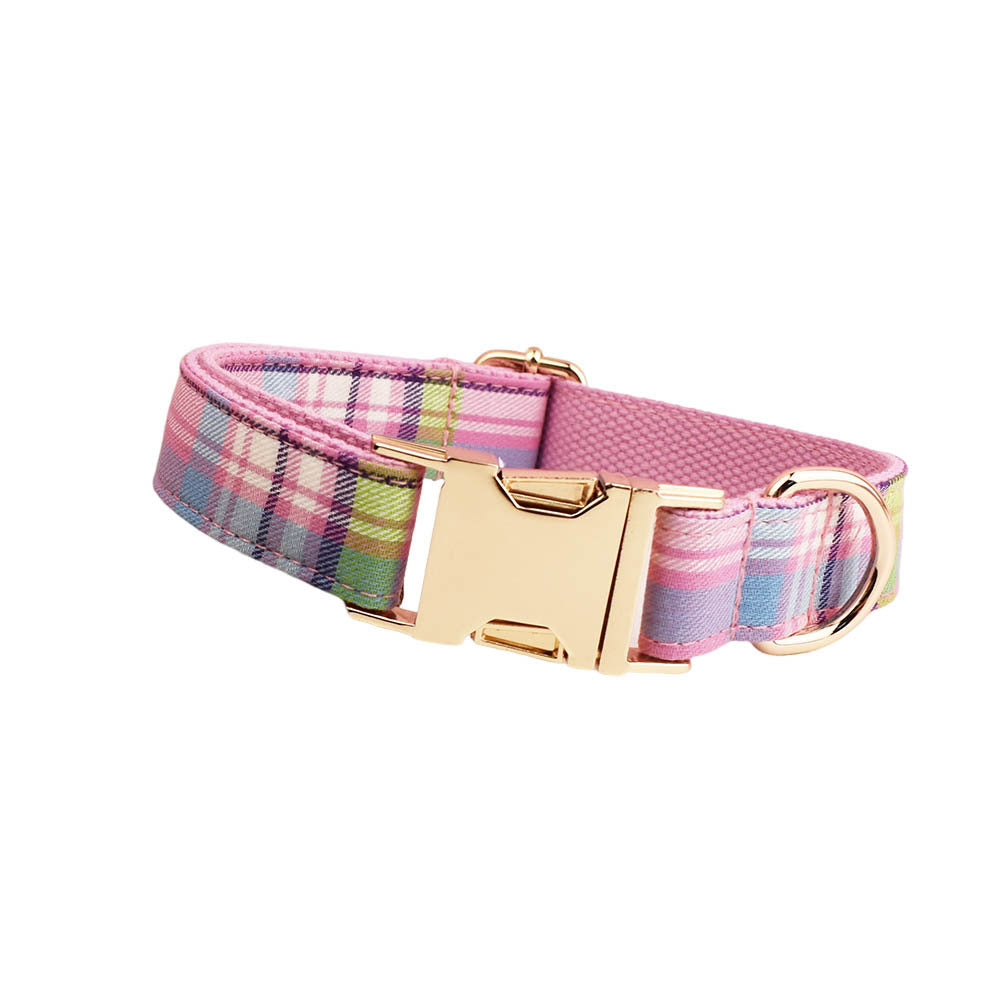 Qicaigei Dog Collar Pet Collar Traction Rope