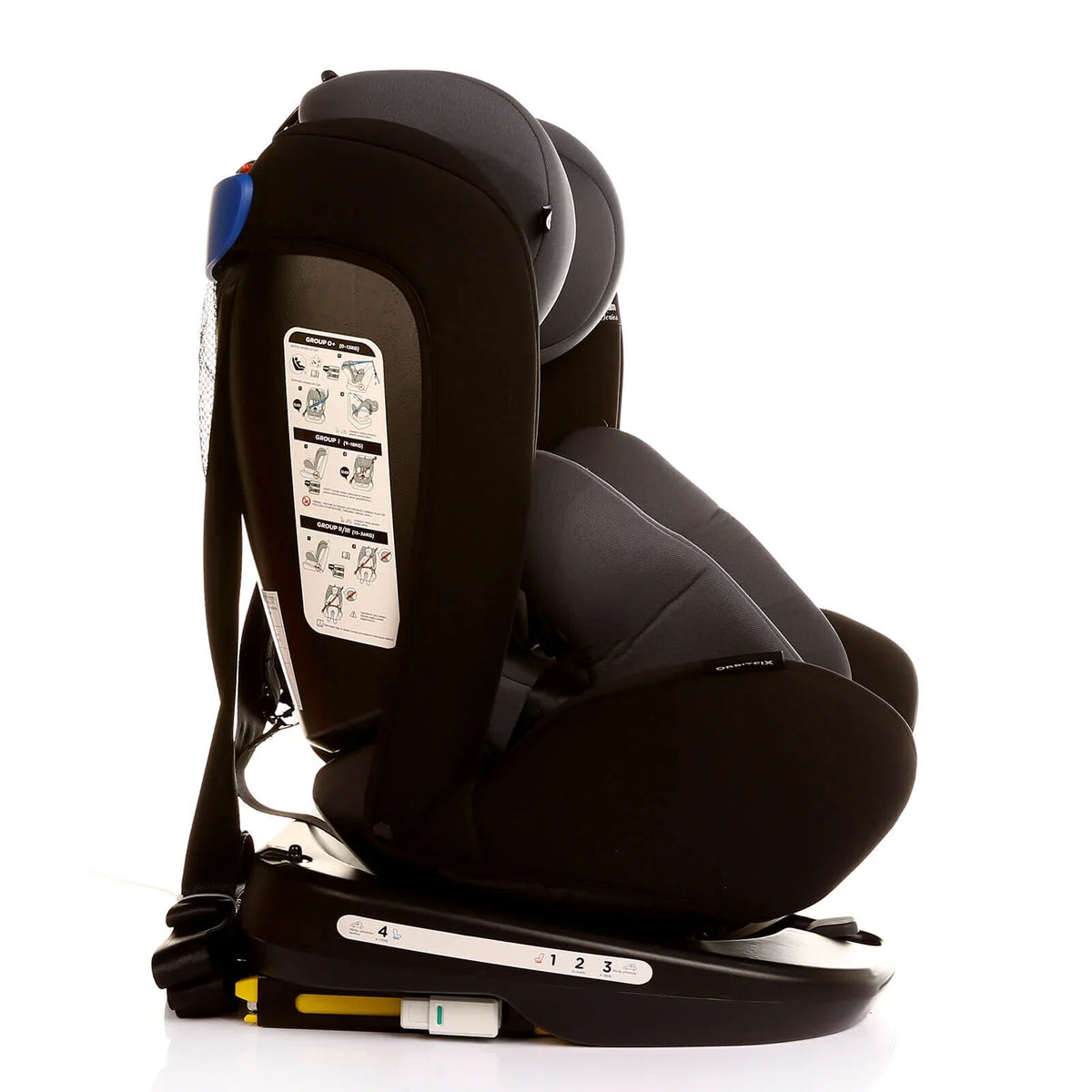 baby plus Orbitfix Group 0+/1/2/3 (Birth to 12 Years) Car Seat - Black Grey