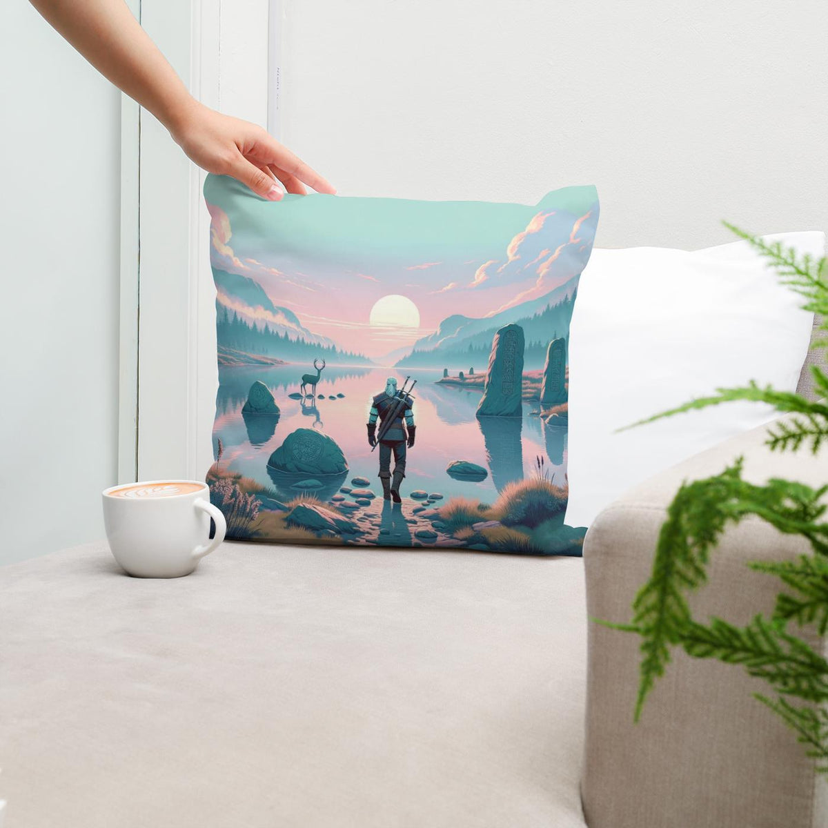 Twilight Tranquillity Cotton Cushion