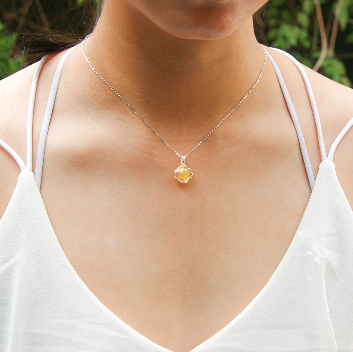 Planet Murano Aroma Necklace - Jovian Gold | Energy & Healing | Diffuse on the go | Gift For her