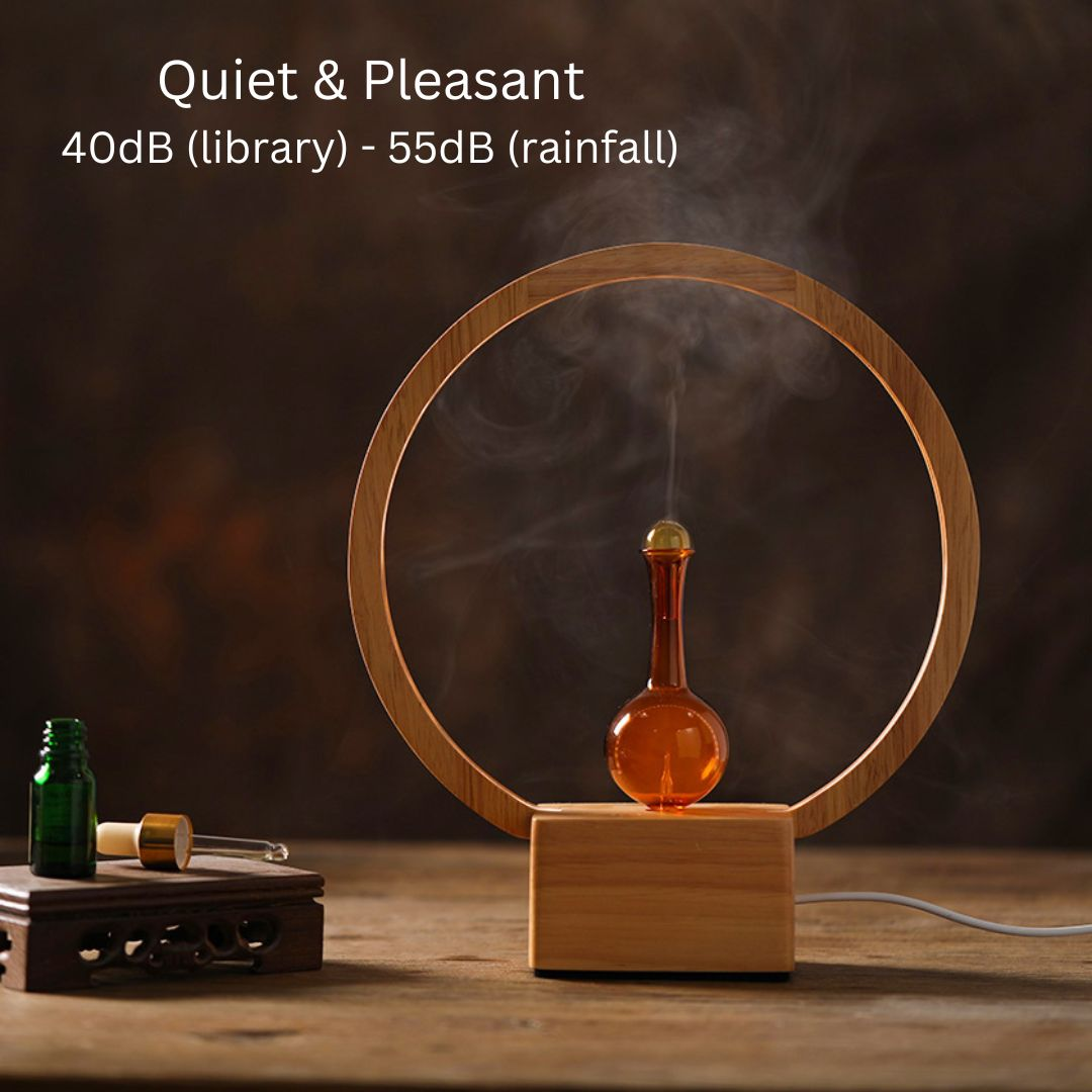 LUNA Eco-Friendly Nebuliser | Ringlight Waterless Aroma Diffuser | No Plastics Pure Essential Oil Diffusing