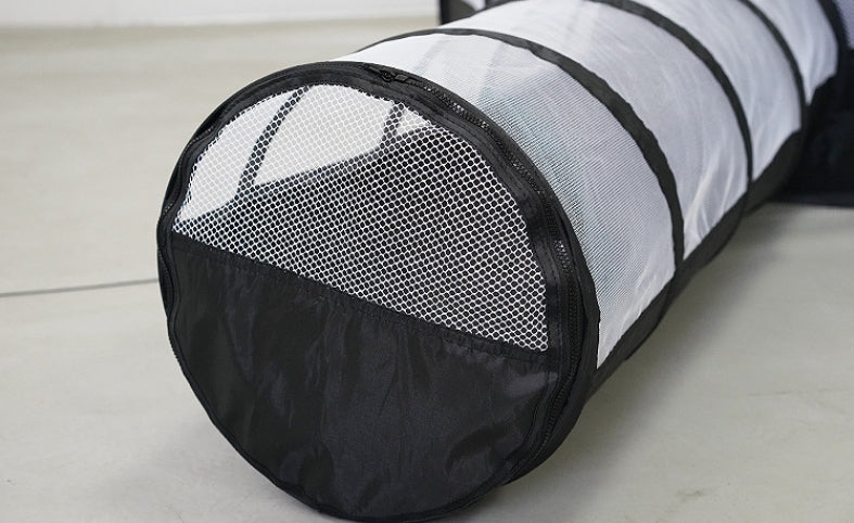 Foldable Cat Tunnel - Removable Polyester Play Tube for Indoor Cats
