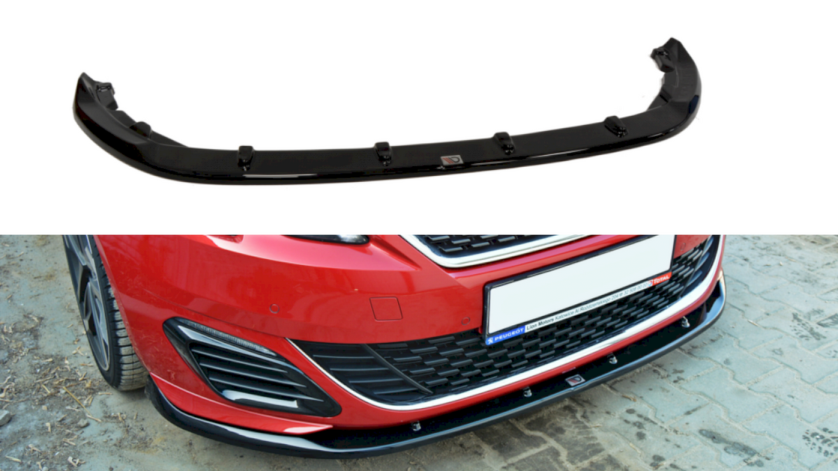 Maxton Design - Aftermarket  FRONT SPLITTER V.2 PEUGEOT 308 II GTI