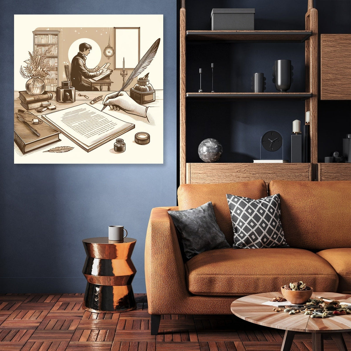 Nostalgic Poet Canvas