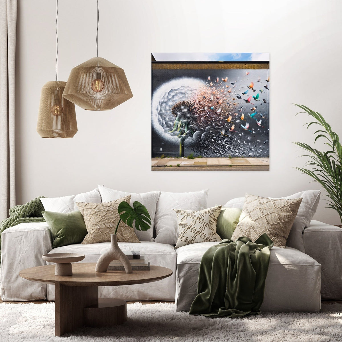 Dandelion Flight Canvas