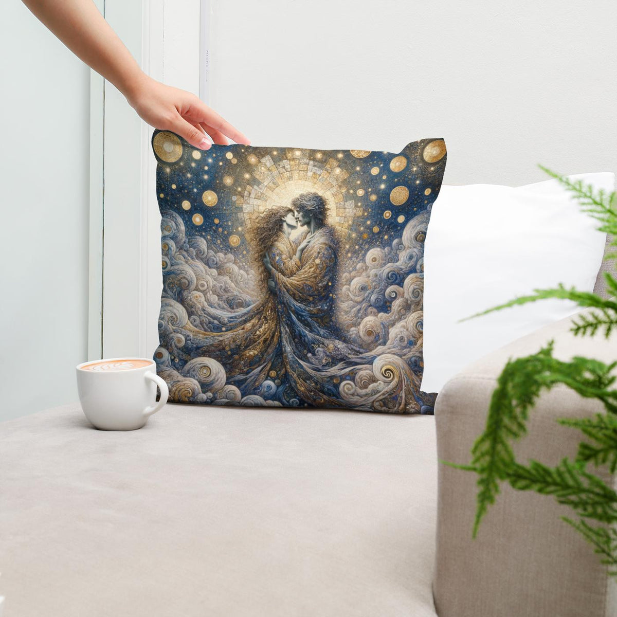Starry Embrace Cotton Cushion