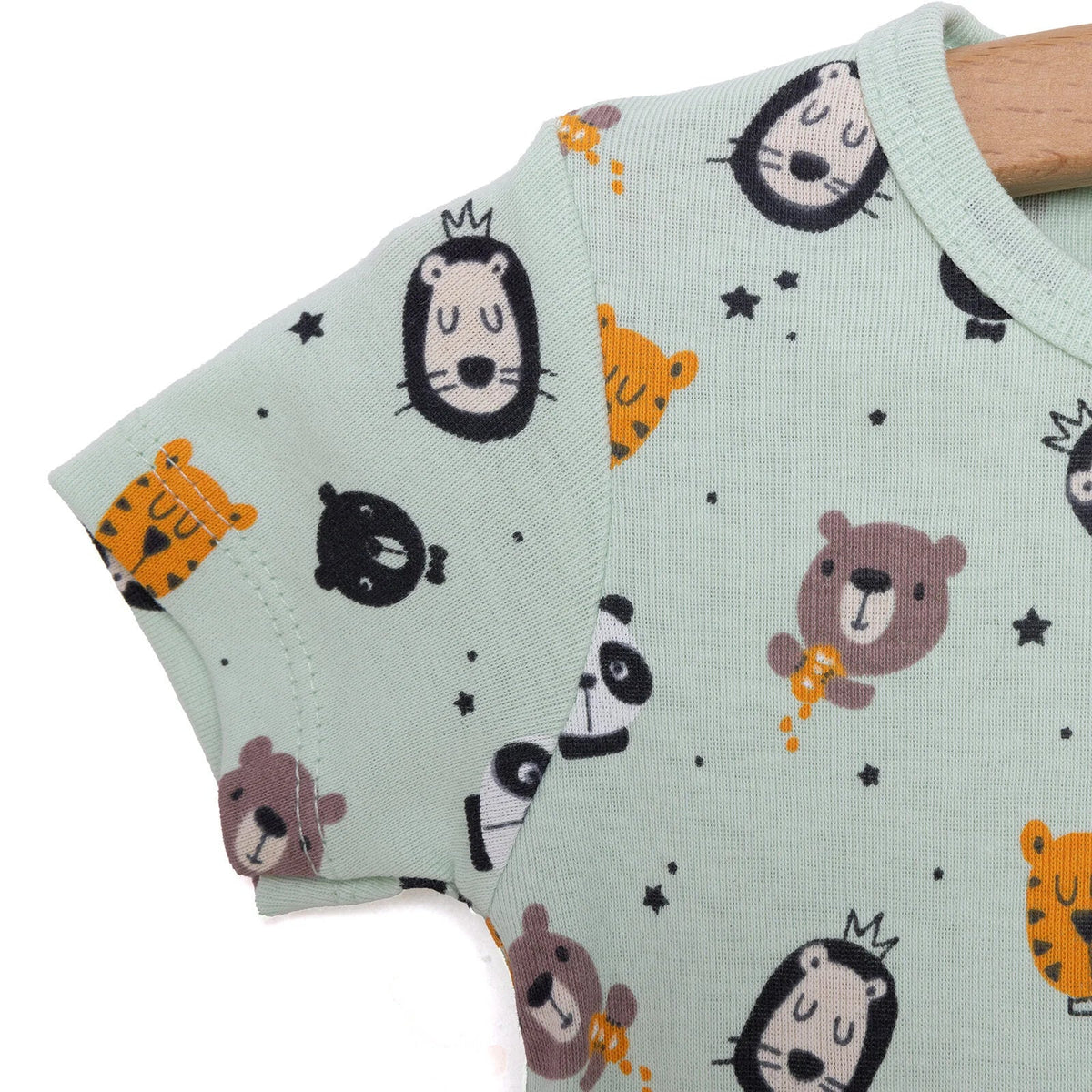 HelloBaby Alien Print Short Sleeve Baby Bodysuit (3 Months to 3 Years)