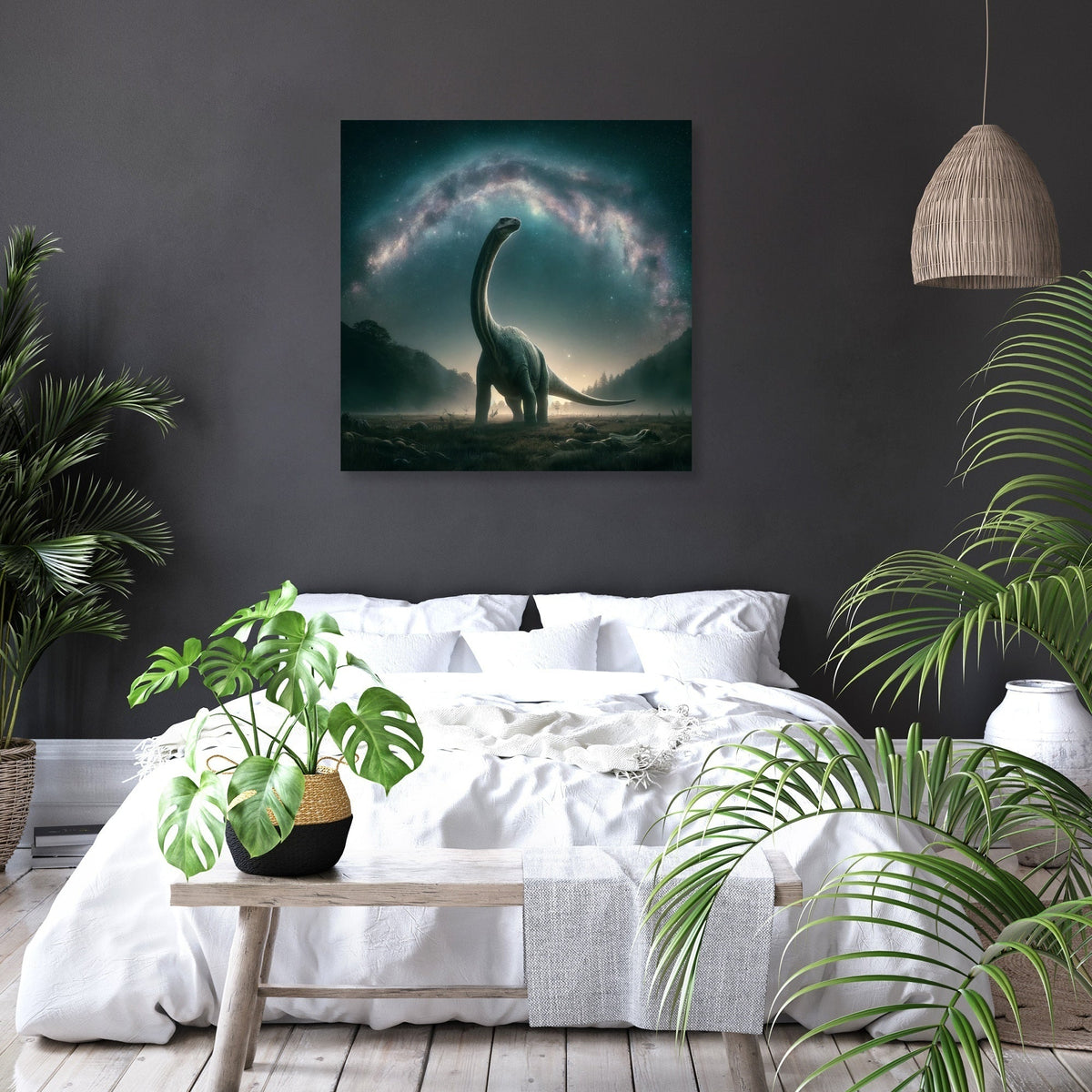 Cosmic Wonder Brachiosaurus Canvas