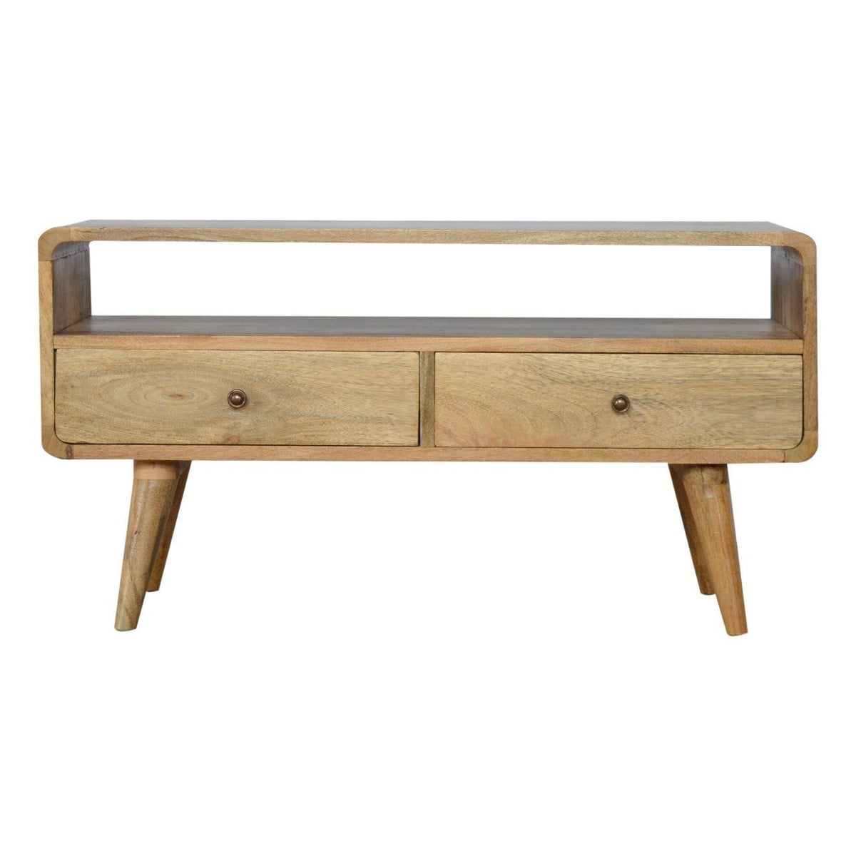 Artisan Curved Oak-ish Media Unit