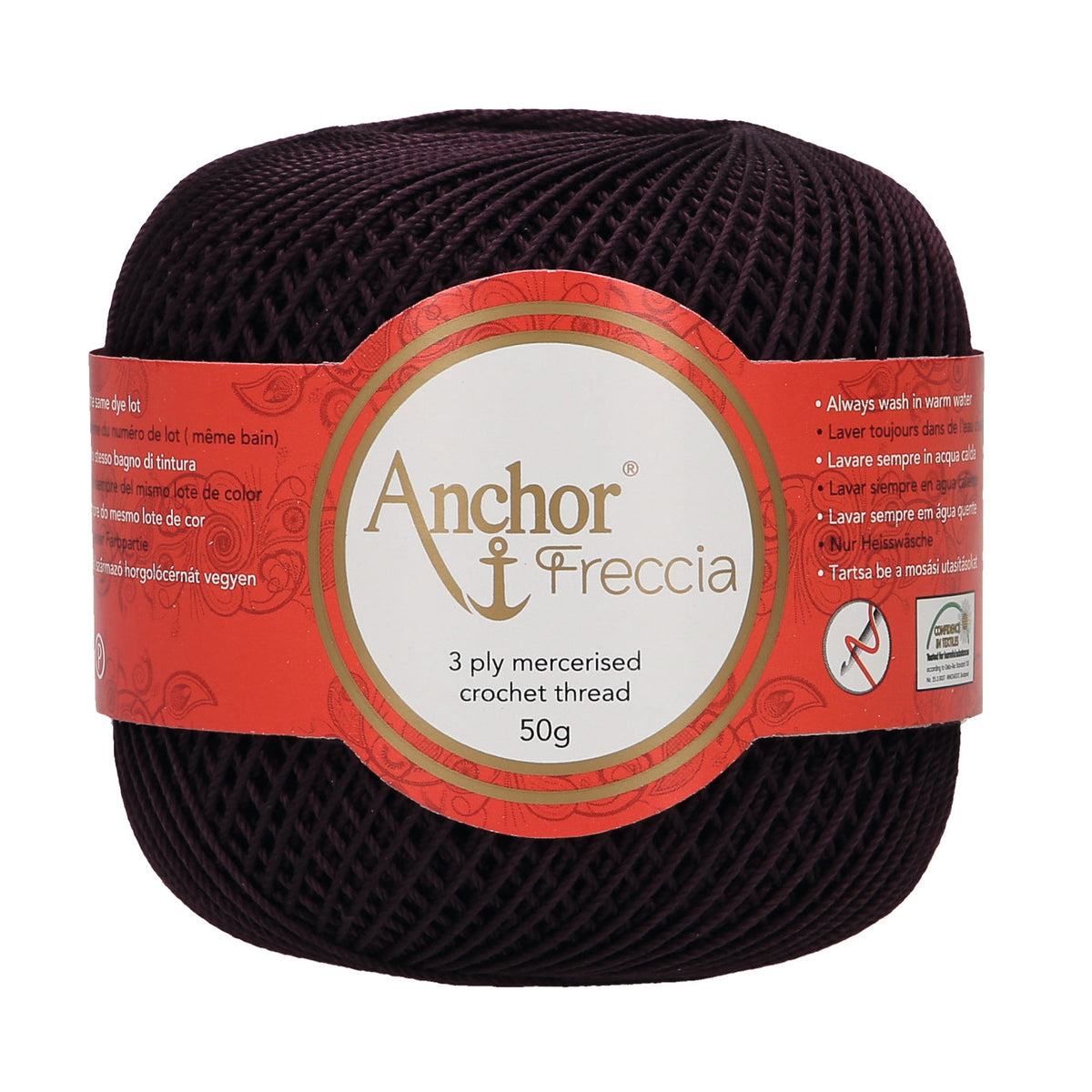 Anchor Freccia 100% Cotton Crochet Yarn - Thickness 12 100gr (BOX OF 4)