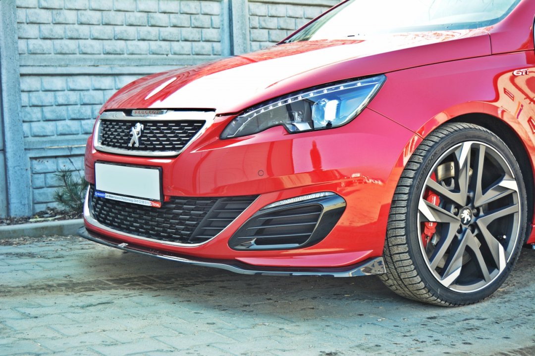 Maxton Design - Aftermarket  FRONT SPLITTER V.1 PEUGEOT 308 II GTI