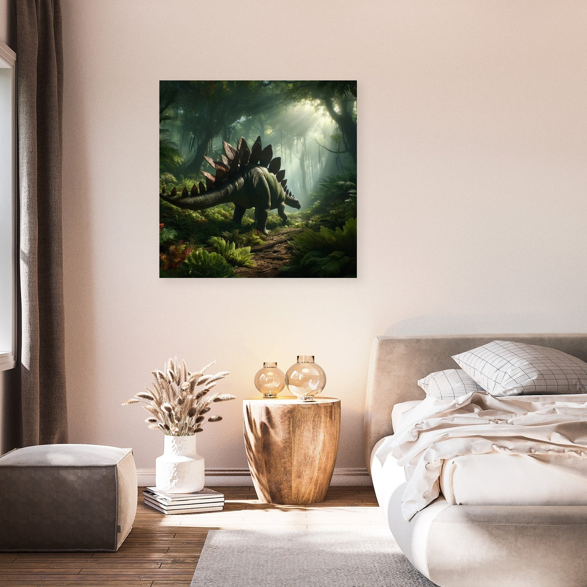 Forest Wanderer Stegosaurus Canvas