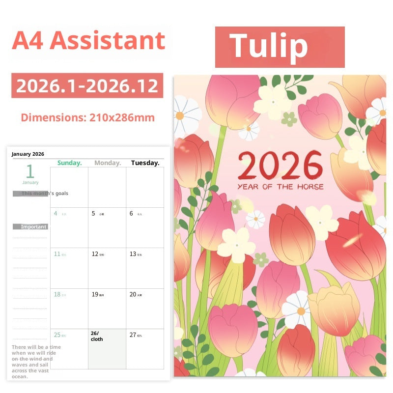 Notebook, 2026 Working Secretary Schedule Book