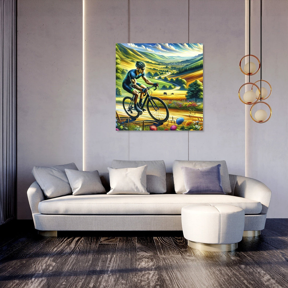 Cyclist's Thrill Canvas