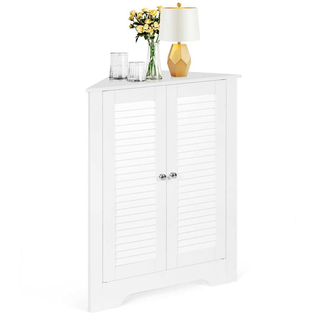 Corner Storage Cabinet Display Unit