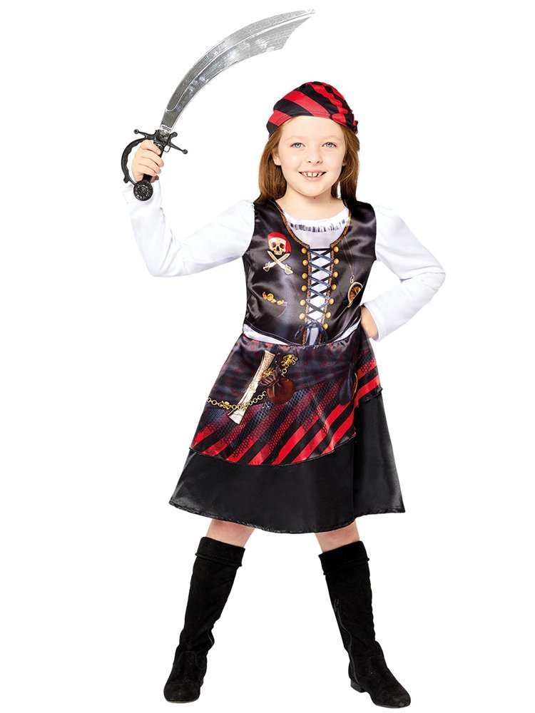 Recycled Pirate Girl - Toddler and Child Costume
