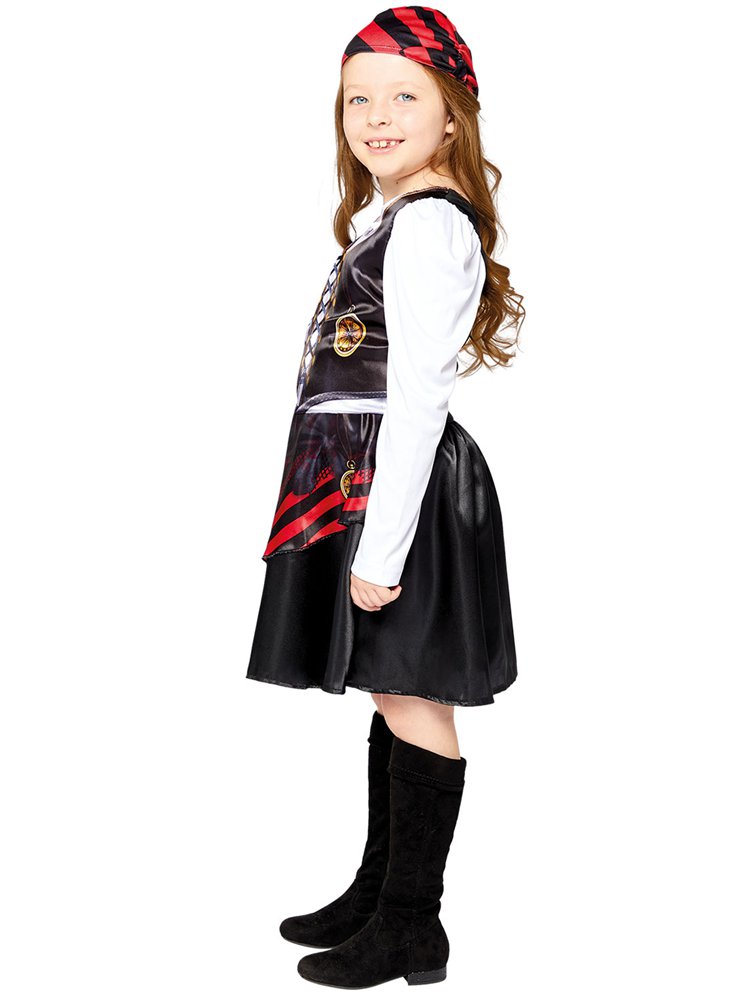 Recycled Pirate Girl - Toddler and Child Costume