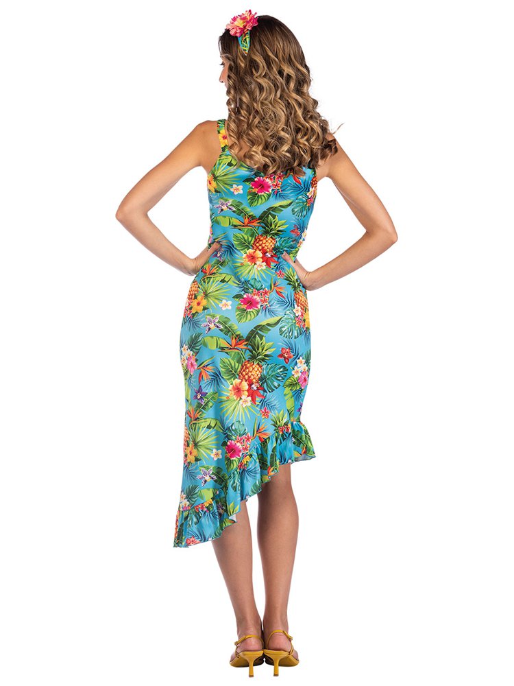 Blue Hawaiian Dress - Adult Costume