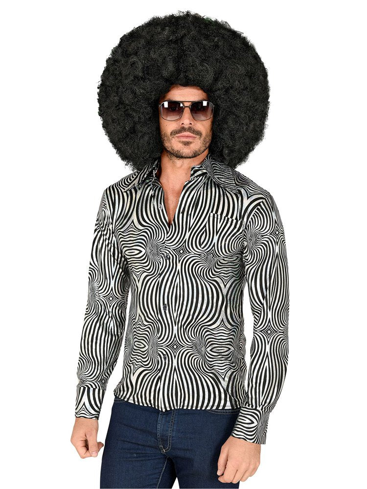 70's Silver Shirt - Adult Costume