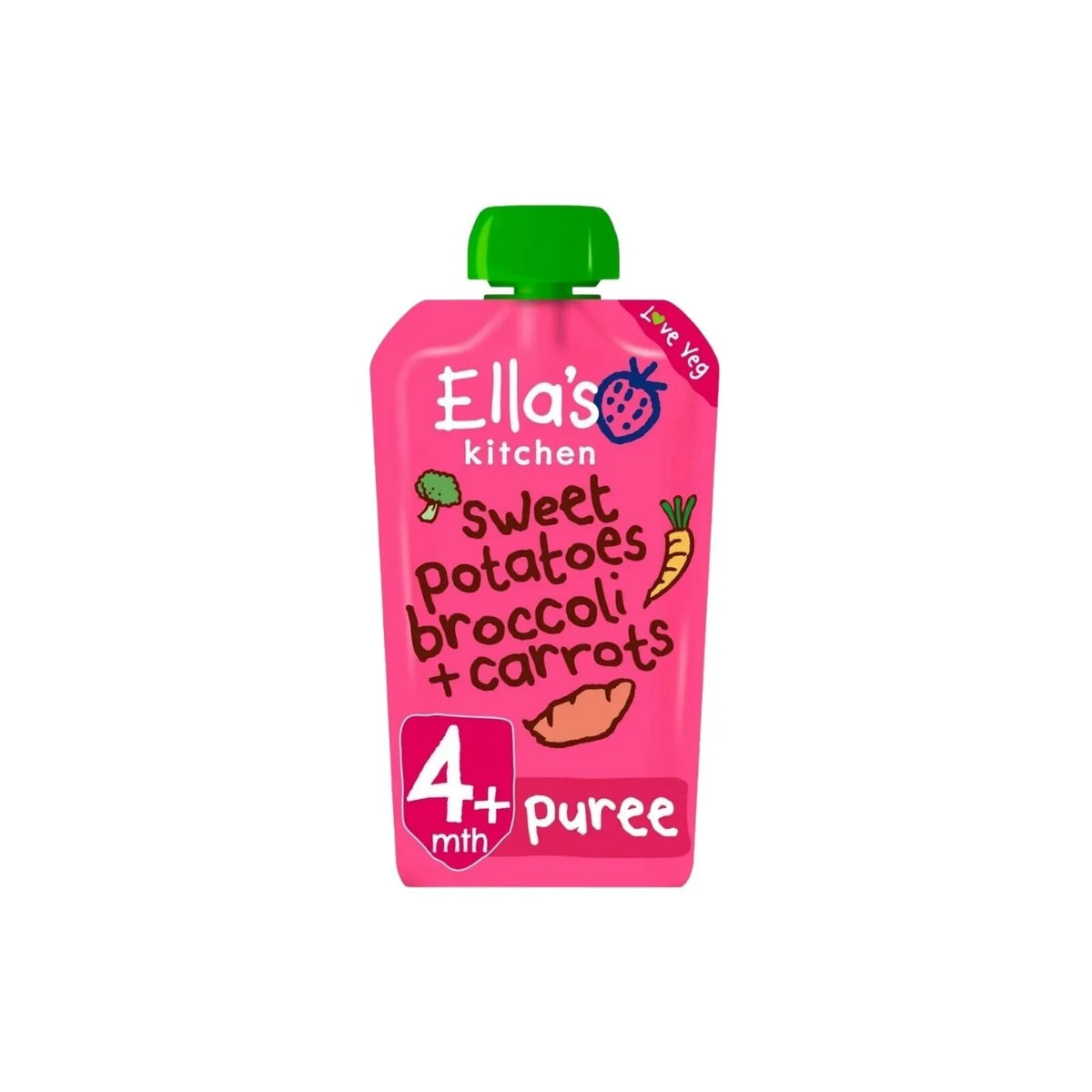 Ella's Kitchen Organic Sweet Potatoes Broccoli & Carrots 4+ months 120g