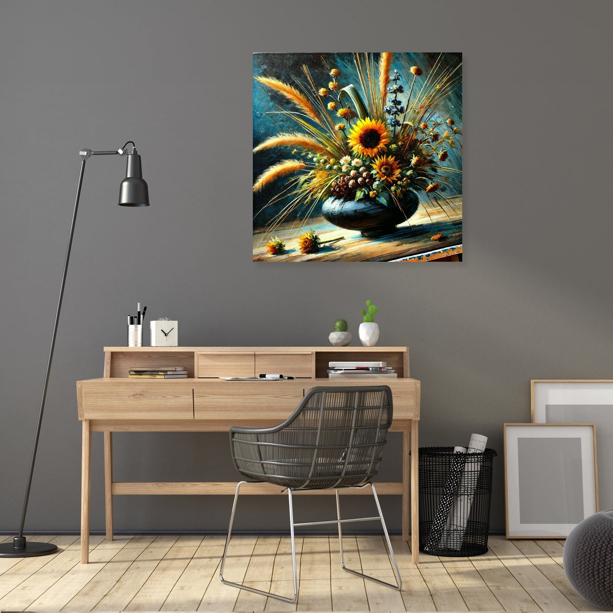 Sunflower Ikebana Canvas