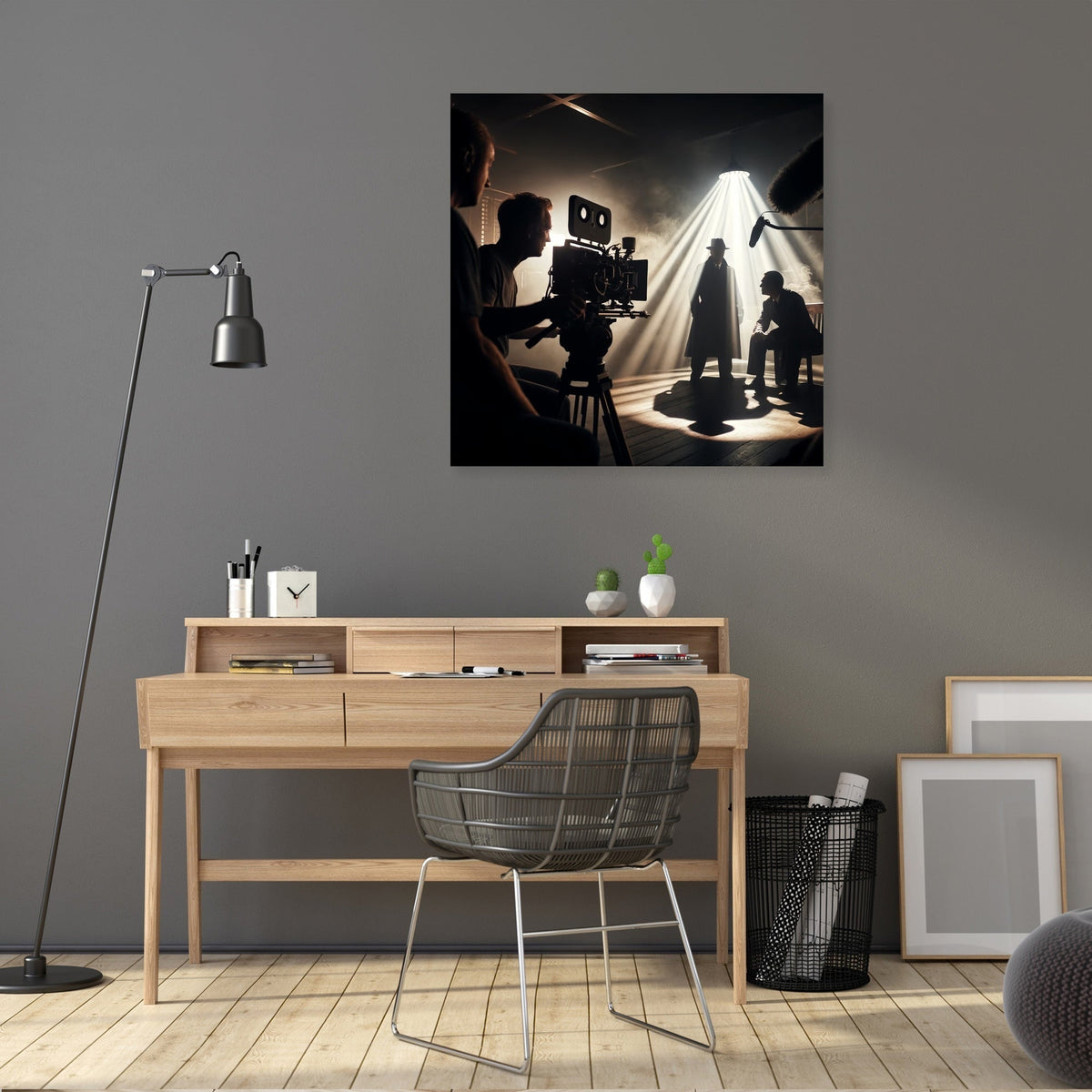 Noir Set Drama Canvas
