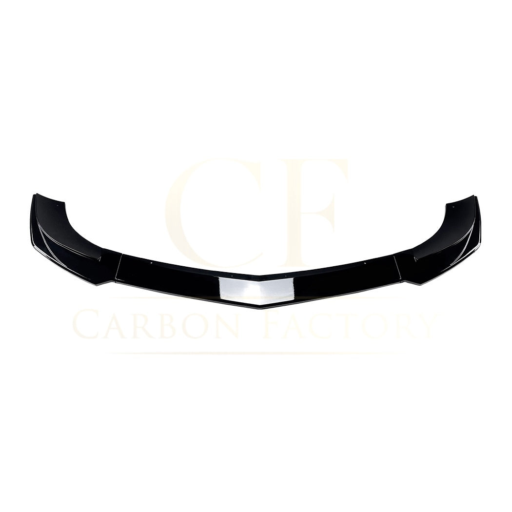 V Style Gloss Black Front Splitter for Mercedes Benz W204 C63 11-14