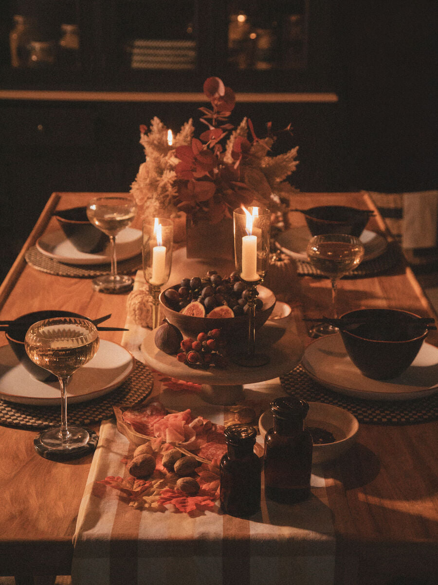 Terracotta Gingham Tablecloth | Thread and Loom
