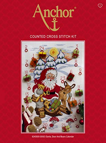Anchor ACS38 Counted Cross Stitch Kit: Birth Record: Girl, Multi-Colour, 20 x 24cm