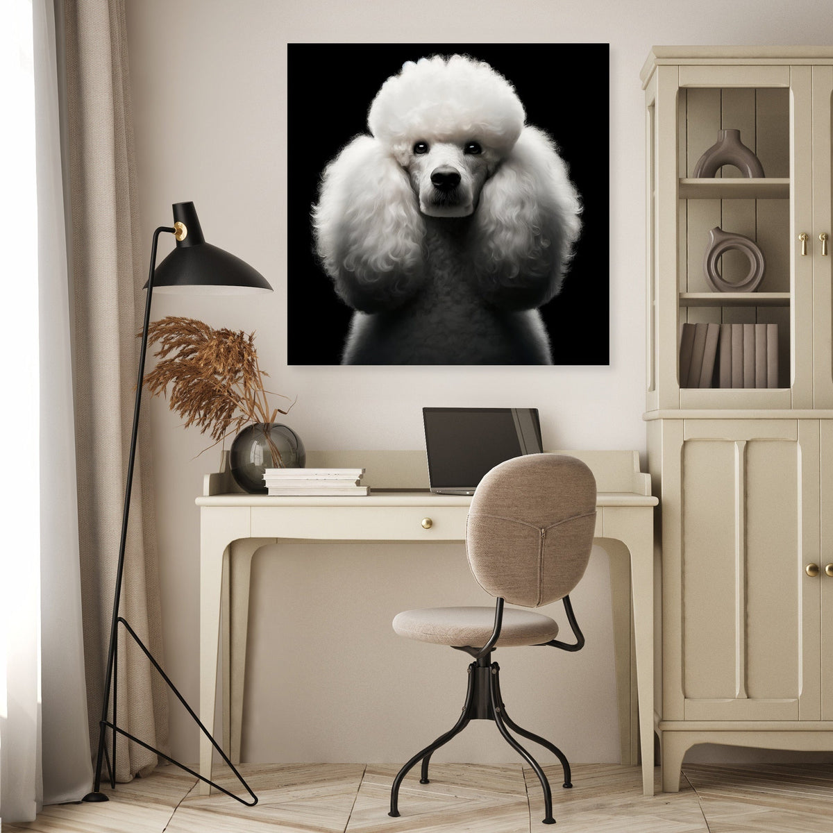 Regal Poodle Canvas