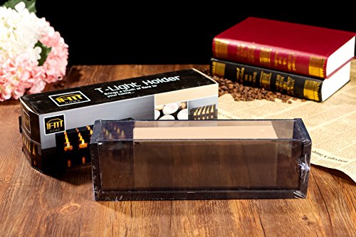 Framed Brown Glass set 3 and set 5 Tea Light Candle Holder Gift Present (Set 5)