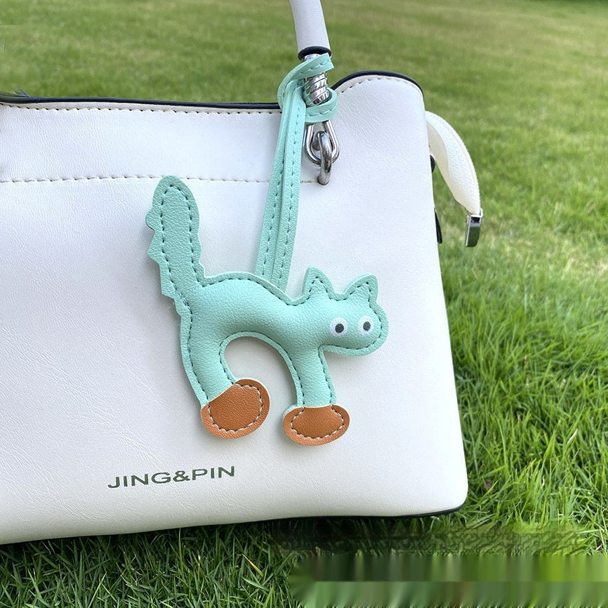 Mini CAT Leather Bag Pendant