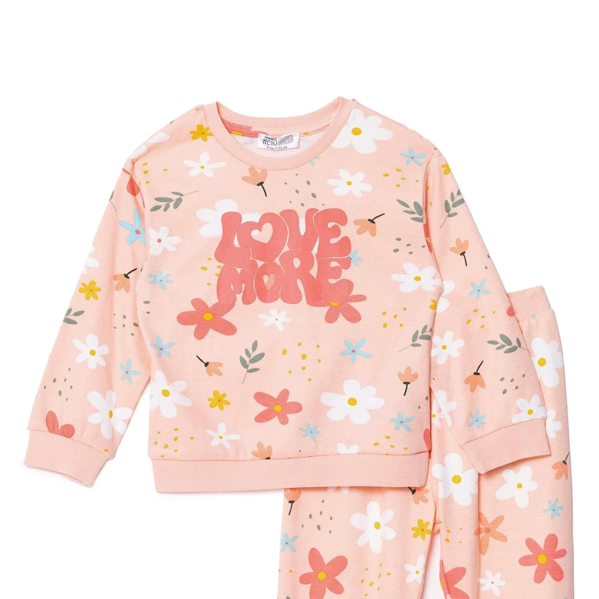 HelloBaby Long Sleeve Baby Tracksuit Set (3-6 Months to 4-5 Years)