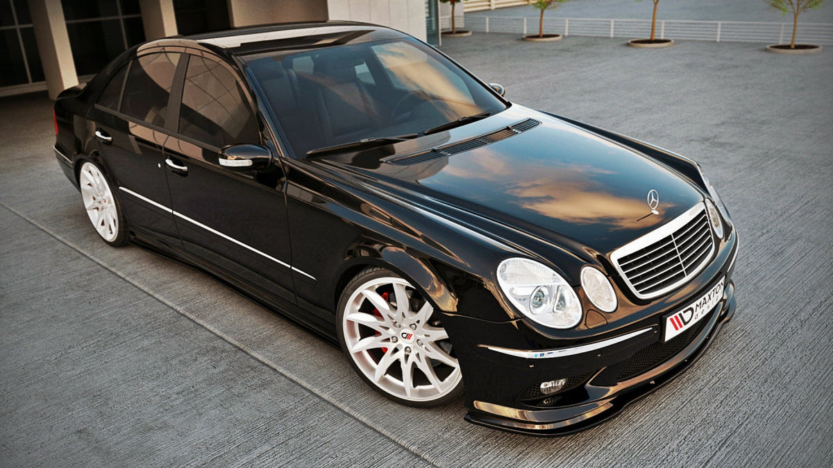 Maxton Design - Aftermarket  FRONT SPLITTER MERCEDES E W211 AMG PREFACE